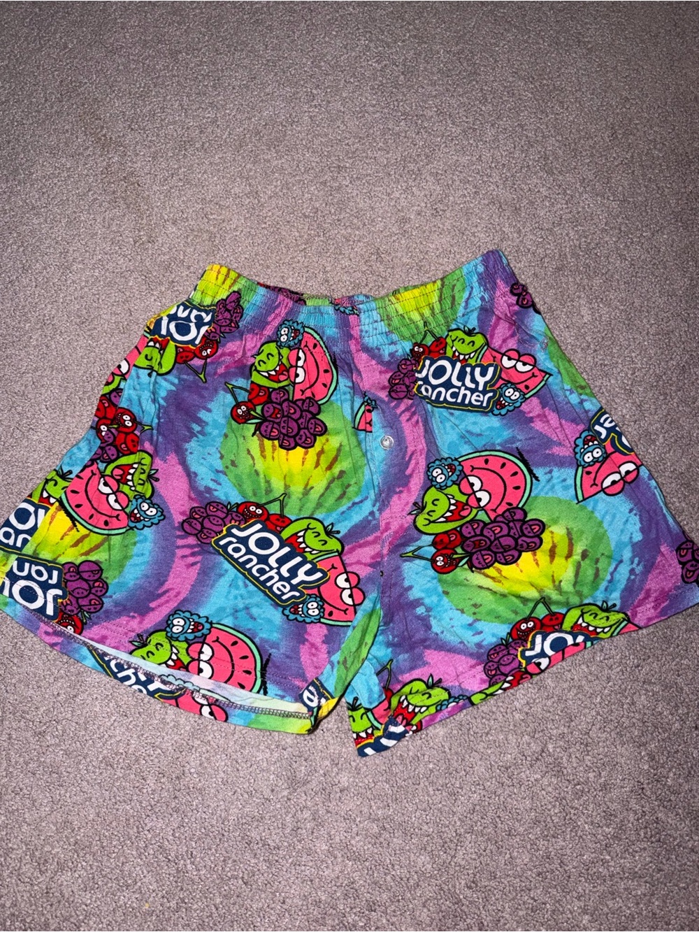 Hershey Jolly Rancher Tie-Dye PJ Boxer Shorts - Xs
